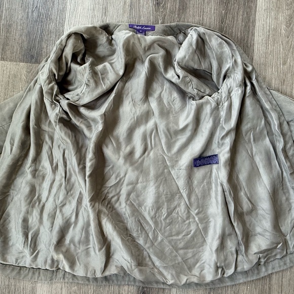 Ralph Lauren Collection Purple Label Suede Jacket Lace Detail Rare - Picture 11 of 15